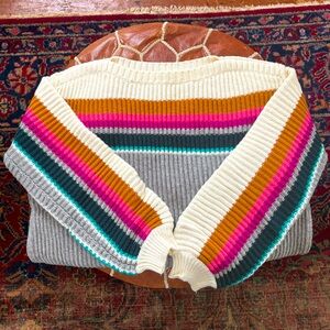 Anthropologie Knit Striped Sweater Sz S